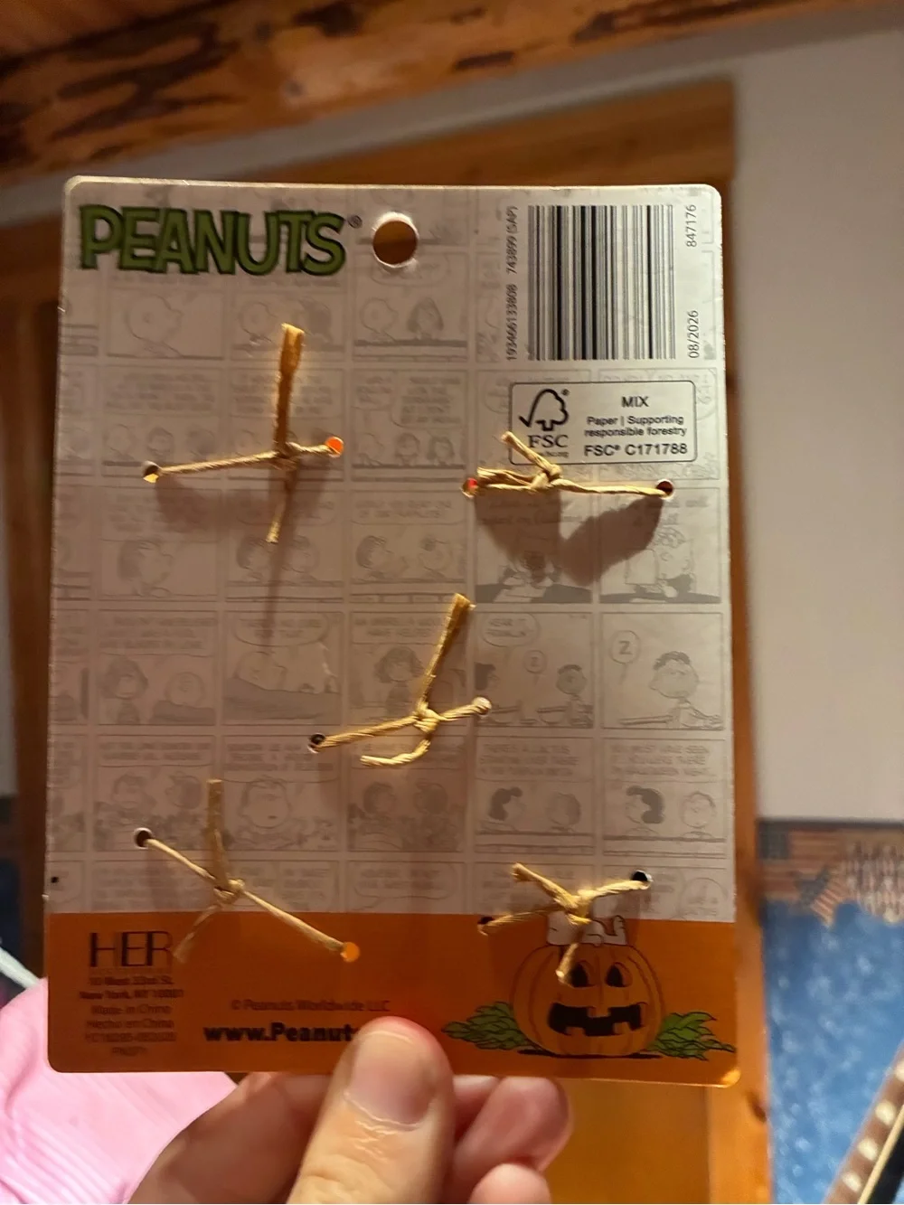 NWT Peanuts Halloween and the Great Pumpkin Collection of Hair Clips